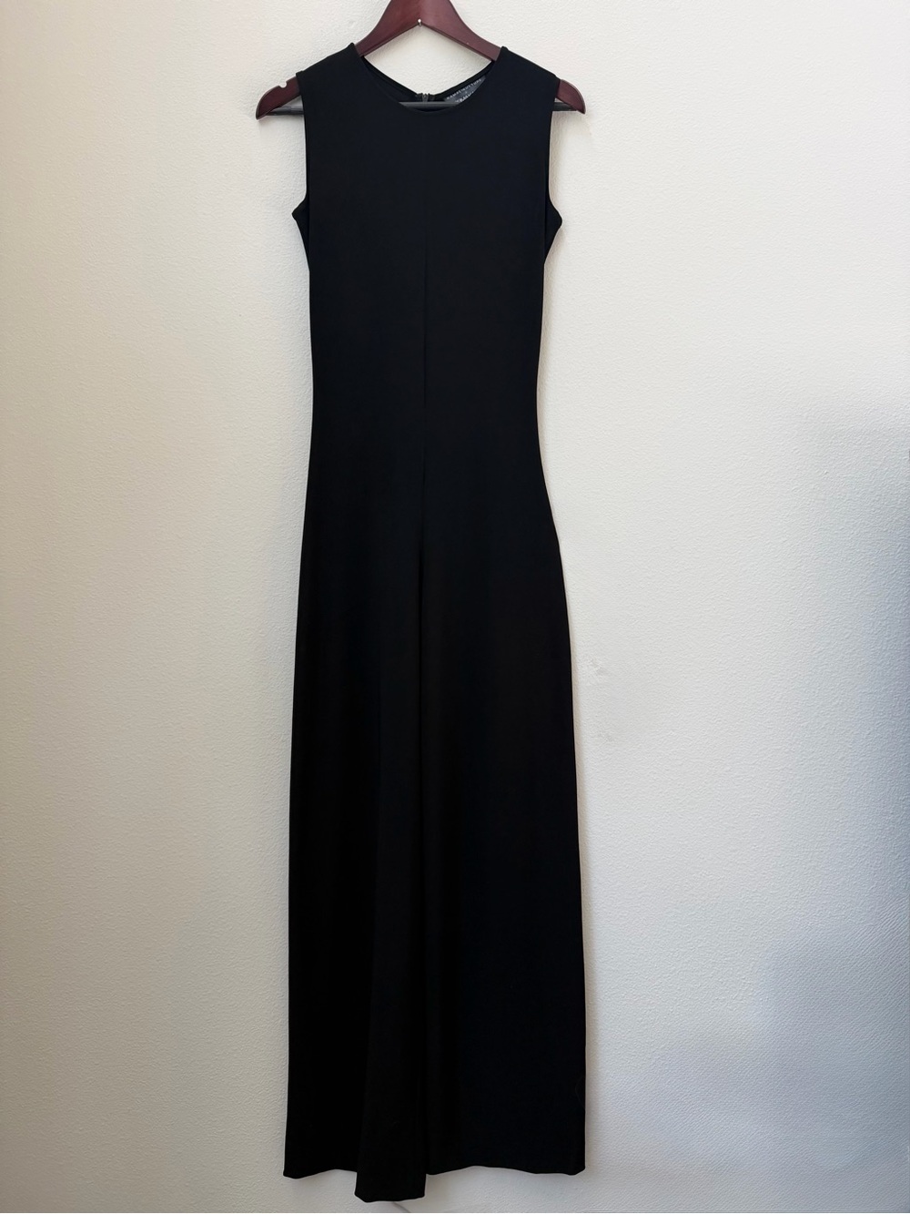 Norma Kamali Kamalikulture Black Sleeveless Wide Leg Stretch Jumpsuit Size XS - Picture 5 of 14
